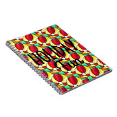 ホリデーおもしろい陽気ボール動機紙ジャーナル ノートブック (右側)