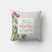 ホリデーお洒落グリーンリークリスマス クッション (正面)