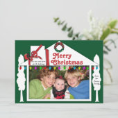 ホリデーお洒落ハウスフォトカード シーズンカード (スタンド正面)