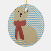 ホリデーお洒落フェレー セラミックオーナメント (左)