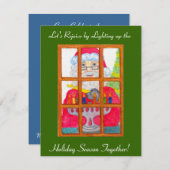 ホリデーお祝い招待状 招待状 (正面/裏面)