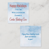 ホリデーお菓子ギフトセット ノートカード (正面/裏面)