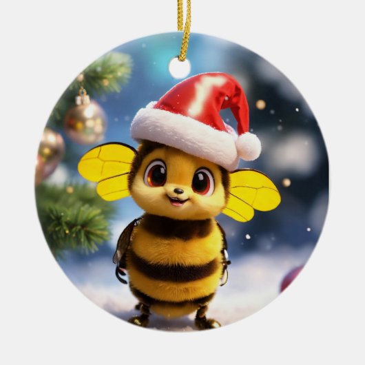 「ホリデーきらめくオーナメント – 今すぐ買い物!」 セラミックオーナメント (正面)