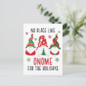 ホリデーのための引越し クリスマス 妖精が移動しました ポストカード (スタンド正面)