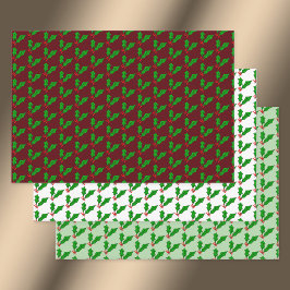 ホリデーのトリプルパック ラッピングペーパーシート