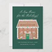 ホリデーの引っ越しのお知らせ　ジンジャーブレッドハウス シーズンカード (正面)