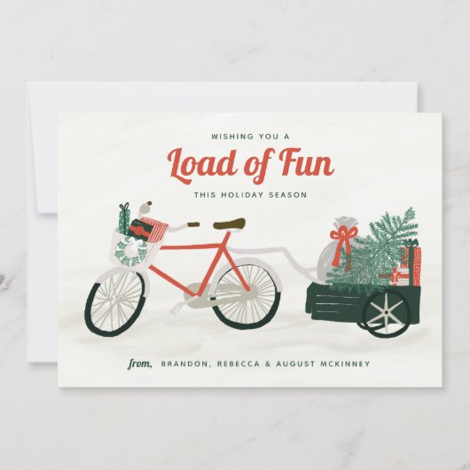 ホリデーの楽しいがいっぱい シーズンカード (正面)