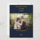 ホリデーの葉写真 シーズンカード (裏面)