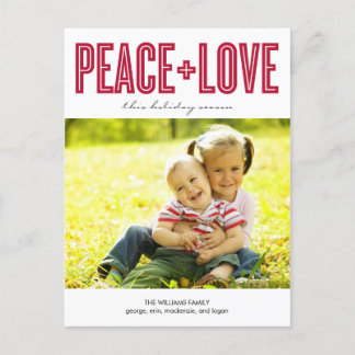 ホリデーはっきりしたフォトカードはがき シーズンポストカード