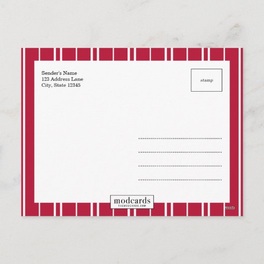 ホリデーはっきりしたフォトカードはがき シーズンポストカード (裏面)