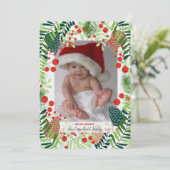 ホリデーはっきりしたフォトカード 招待状 (スタンド正面)