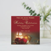 ホリデーまたはクリスマスパーティーの招待状 招待状 (スタンド正面)