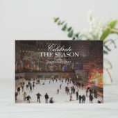 ホリデーアイススケートで滑るリンクアットロックフェラーセンター 招待状 (スタンド正面)