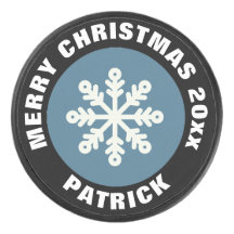 ホリデーアイスホッケーパック/クリスマススノーフレークホワイト