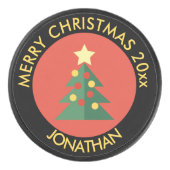 ホリデーアイスホッケーパック/クリスマスツリーデザイン アイスホッケーパック (正面)