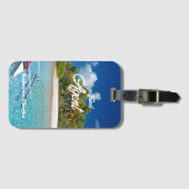 ホリデーアイランド名前をカスタムする ラゲッジタグ (正面横)