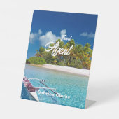 ホリデーアイランド名前をカスタムする 台座サイン (正面)