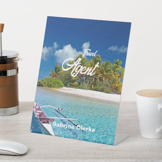 ホリデーアイランド名前をカスタムする 台座サイン (インサイチュ)