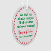 ホリデーアクリルクリスマスオーナメントのカスタマイズ オーナメント (正面)