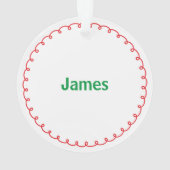 ホリデーアクリルクリスマスオーナメントのカスタマイズ オーナメント (裏面)