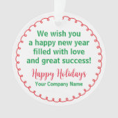 ホリデーアクリルクリスマスオーナメントのカスタマイズ オーナメント (正面)