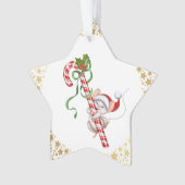 ホリデーアクリル装飾品 – サンタマウス オーナメント (正面)