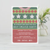 ホリデーアグイージセーターパーティの招待状 招待状 (スタンド正面)