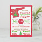 ホリデーアグイージュセータークリスマスパーティの招待状 招待状 (スタンド正面)