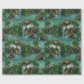 ホリデーアットザマジカルファンタジー湖 ラッピングペーパー (フラット)