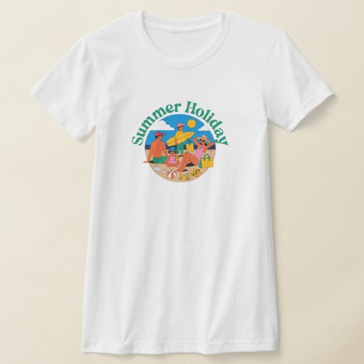 ホリデーアドベンチャーズ 夏季休暇 Tシャツ (レイダウン)