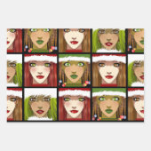 ホリデーアニメガールズ ラッピングペーパーシート (正面)