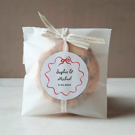 ホリデーアムール 図解入りの、写真付きのフランスの結婚弓 ラウンドシール