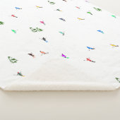 ホリデーアルパインスキーヤーズスキーイラストレーション シェルパブランケット (3/4)