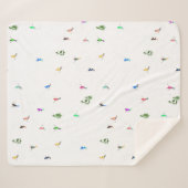 ホリデーアルパインスキーヤーズスキーイラストレーション シェルパブランケット (正面(横))