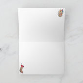 ホリデーアロハクリスマスカード サンキューカード (内部)