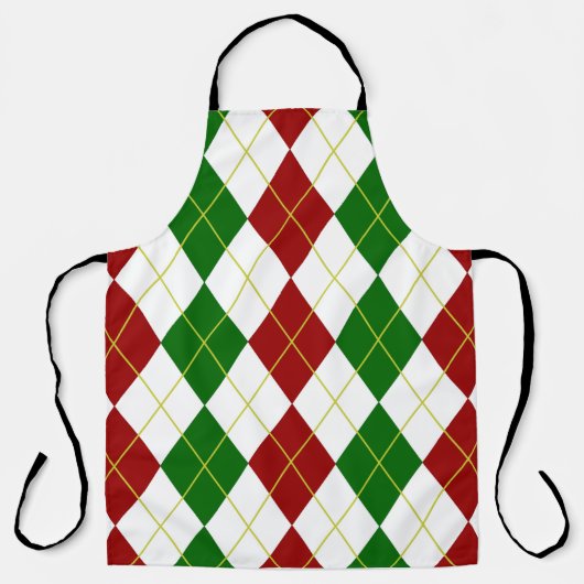 ホリデーアロバアーガイループリントエプロン エプロン (正面)