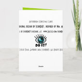 ホリデーアンスリウムヴィヴィヴィッドレッド&グリーンプラスブルー シーズンカード (裏面)