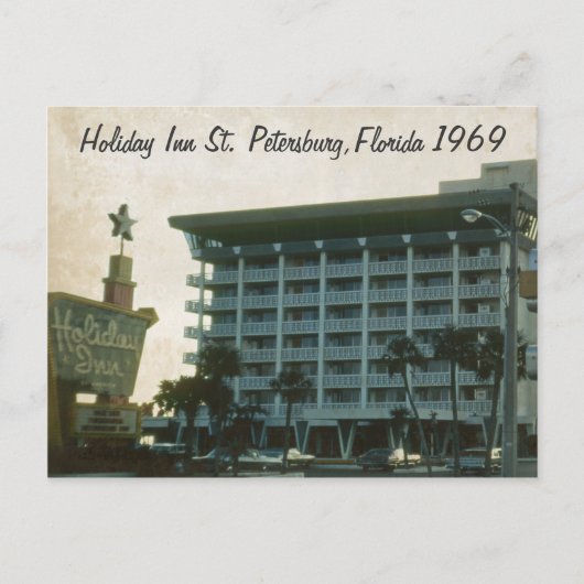 ホリデーインサンクトペテルブルグフロリダ1969はがき ポストカード (正面)