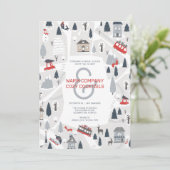 ホリデーインザシティクリスマスパーティの招待状 シーズンカード (スタンド正面)