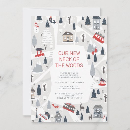 ホリデーインザシティクリスマス引っ越し祝いパーティー シーズンカード (正面)