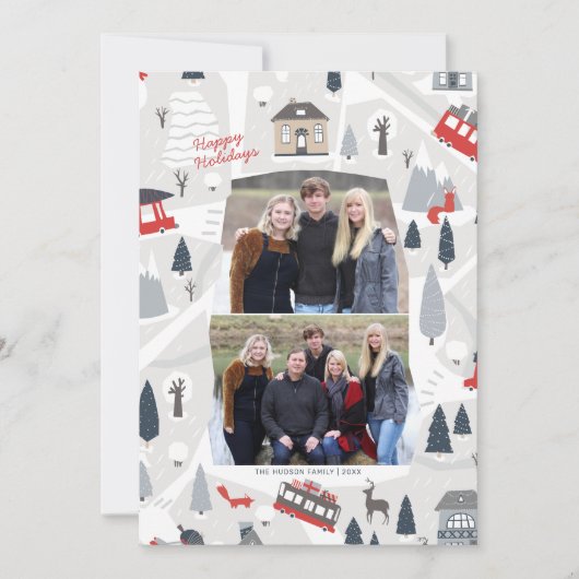 ホリデーインザシティクリスマス2フォトフラットカード シーズンカード (正面)