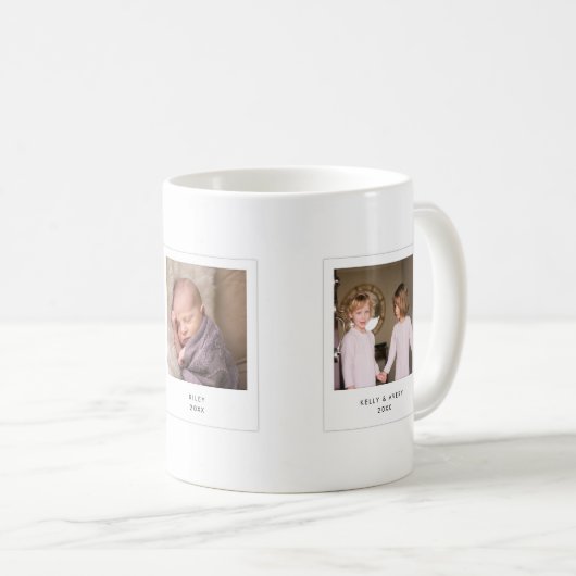 ホリデーインスタントフォトスタイルスクエア写真 コーヒーマグカップ (正面右)