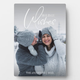 ホリデーウィズクリスマステーブルトッププラーク フォトプラーク