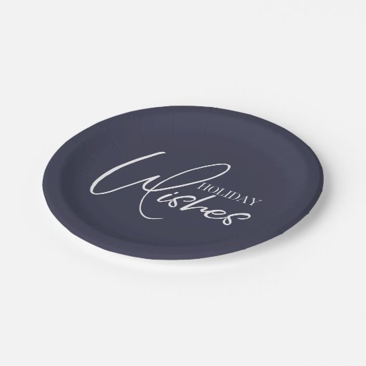 ホリデーウィズクリスマス紙プレート ペーパープレート (アングル)