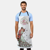 ホリデーウィズホットチョコレートキス エプロン (着用した状態)