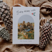 ホリデーウィズミニマリストホワイトアーチミストレ シーズンカード