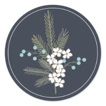 ホリデーウィズモノグラムクリスマス封筒用シール