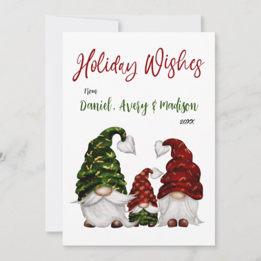 ホリデーウィズ素朴ファミリーウォーター格言 シーズンカード (正面)