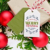 ホリデーウィムシーパーソナライズされたギフトラベル ギフトタグ