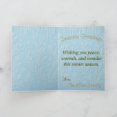 ホリデーウィンターアイスエレガントガーデン ノートカード (内部)